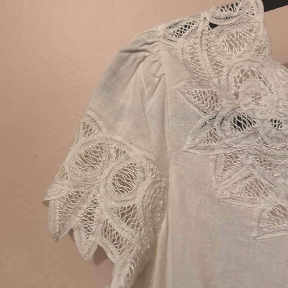 NWT LoveShackFancy Thara Dress in True White size XS - Picture 3 of 5